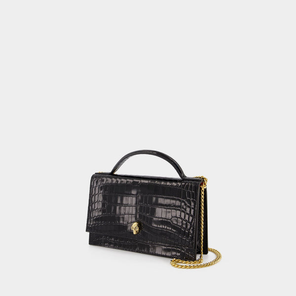 Sac À Bandoulière medium Skull - Alexander McQueen - Cuir - Noir