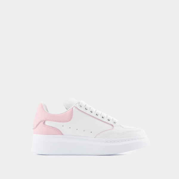 Sneakers Oversized Hybrid - Alexander McQueen - Cuir - Blanc/Rose Pâle