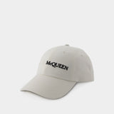 Casquette Classique Logo Bic - Alexander McQueen - Coton - Blanc