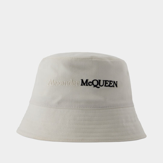 Bob Classique Logo Bic - Alexander McQueen - Coton - Blanc