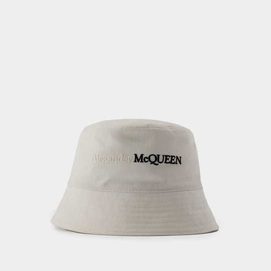 Bob Classique Logo Bic - Alexander McQueen - Coton - Blanc