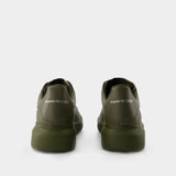 Sneakers Oversized - Alexander McQueen - Cuir - Kaki