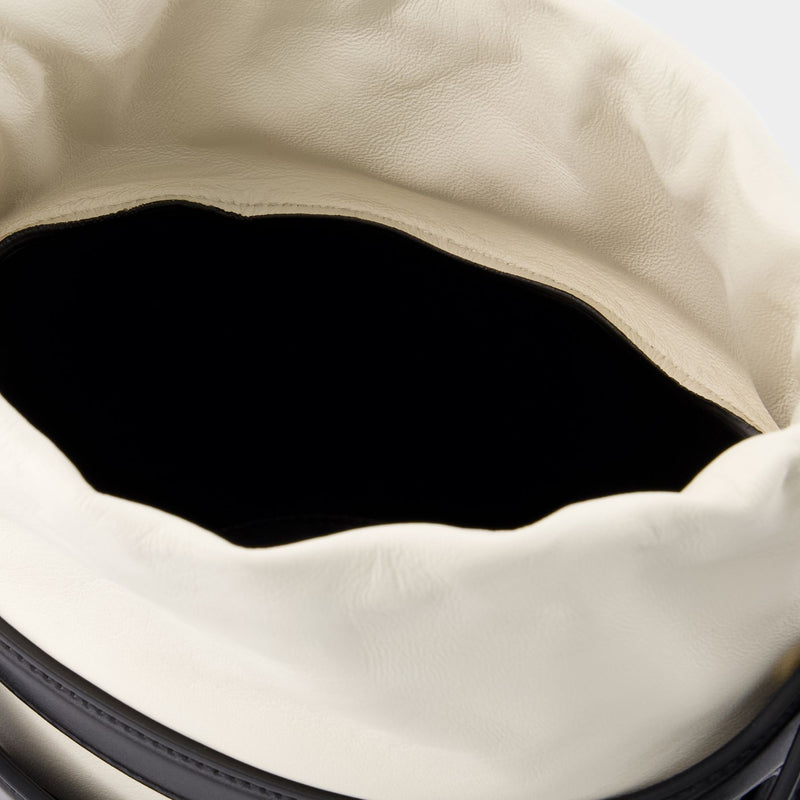 Sac À Main Rise - Alexander McQueen - Cuir - Noir/Ivoire
