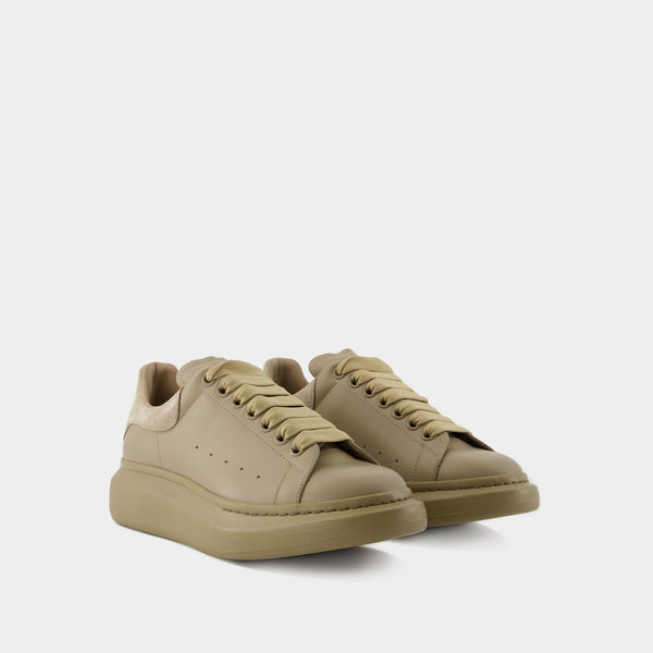 Sneakers Oversized - Alexander McQueen - Cuir - Marron