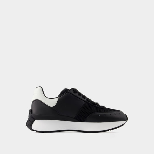 Sneakers Sprint Runner - Alexander McQueen - Cuir - Noir