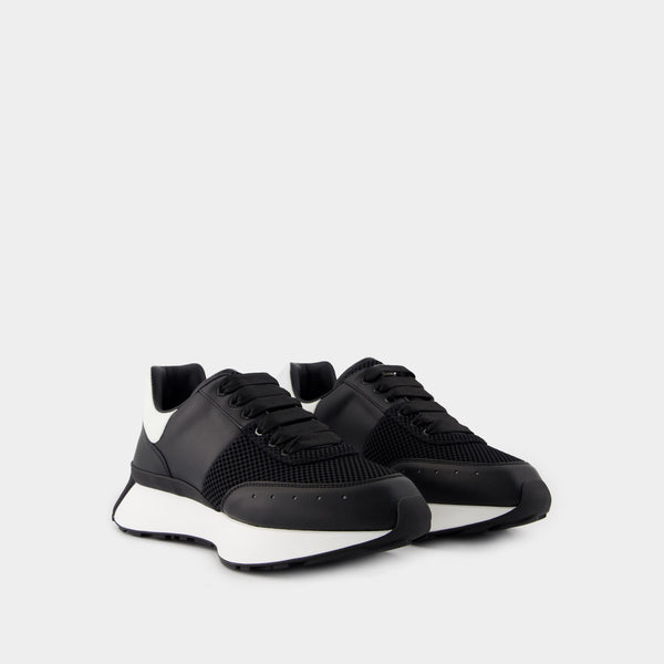 Sneakers Sprint Runner - Alexander McQueen - Cuir - Noir