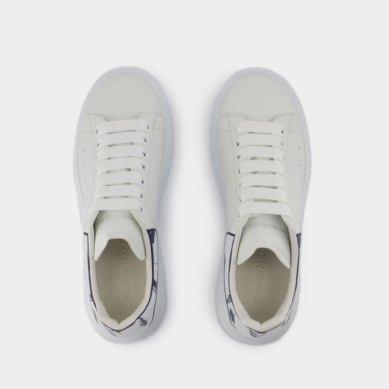 Sneakers Oversized - Alexander McQueen - Cuir - Blanc