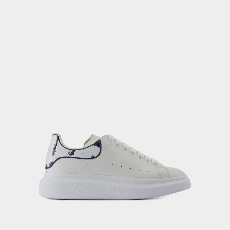 Sneakers Oversized - Alexander McQueen - Cuir - Blanc