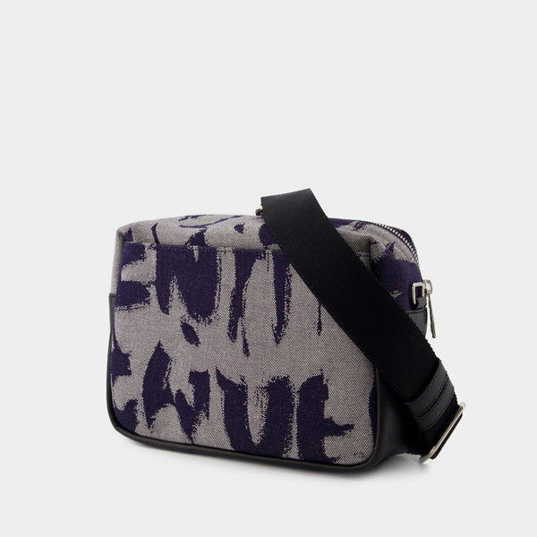 Sac À Bandoulière Camera - Alexander McQueen - Denim - Bleu