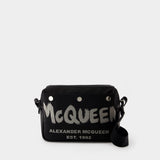 Sac À Bandoulière Camera - Alexander McQueen - Polyester - Noir