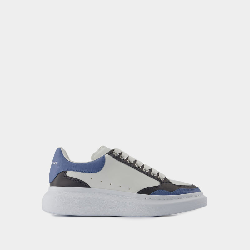 Sneakers Retro Oversized - Alexander McQueen - Cuir - Bleu