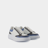 Sneakers Retro Oversized - Alexander McQueen - Cuir - Bleu