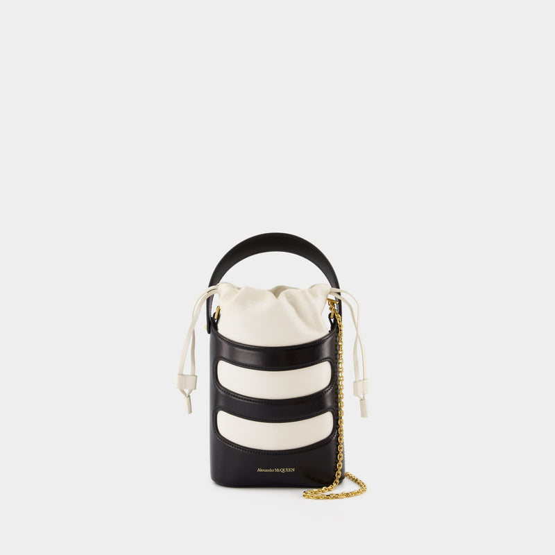 Sac À Bandoulière The Rise Mini - Alexander McQueen - Cuir - Noir