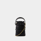 Sac À Bandoulière The Rise Mini - Alexander McQueen - Cuir - Noir