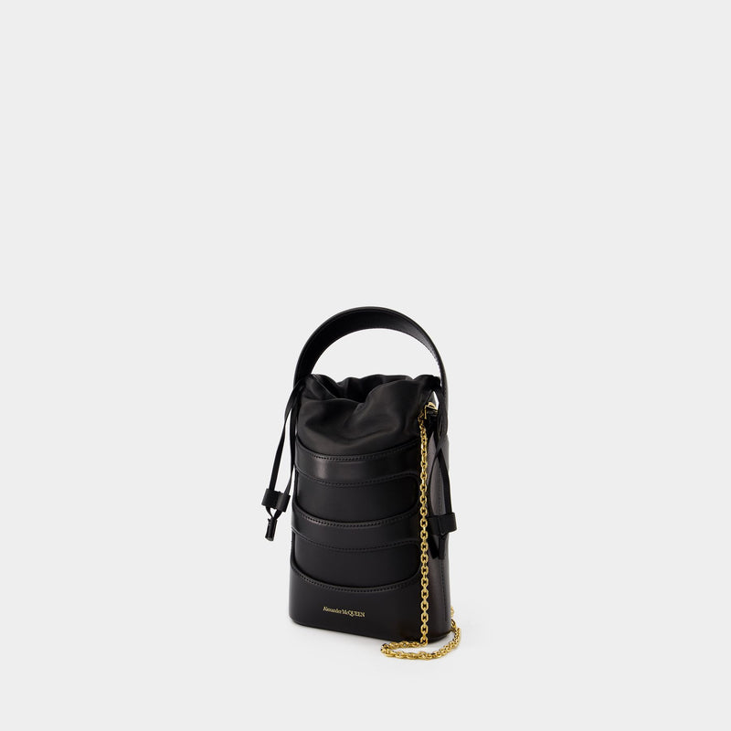 Sac À Bandoulière The Rise Mini - Alexander McQueen - Cuir - Noir