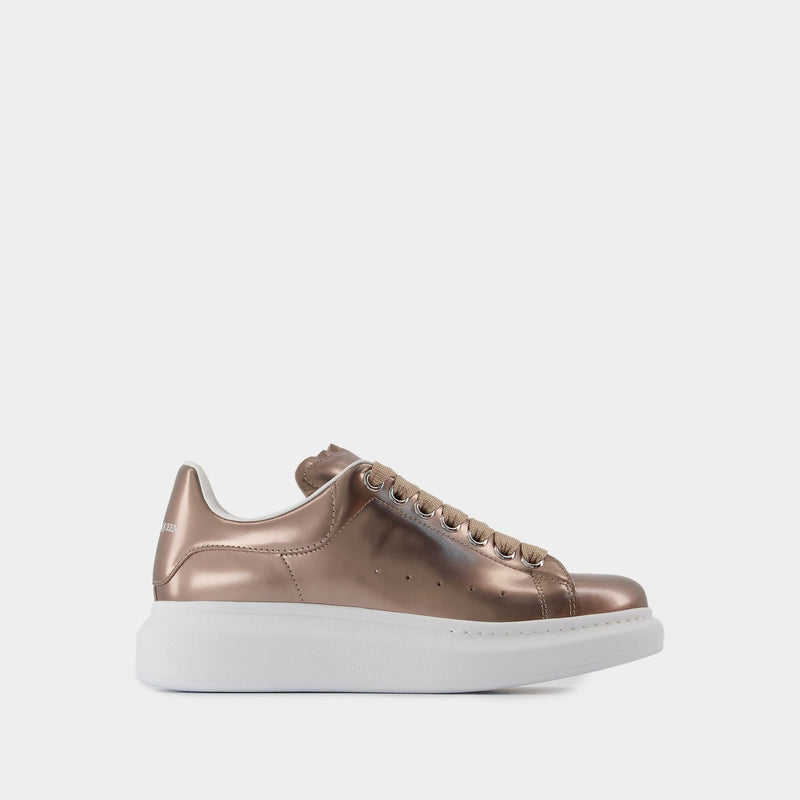 Sneakers Oversized - Alexander McQueen - Cuir - Beige