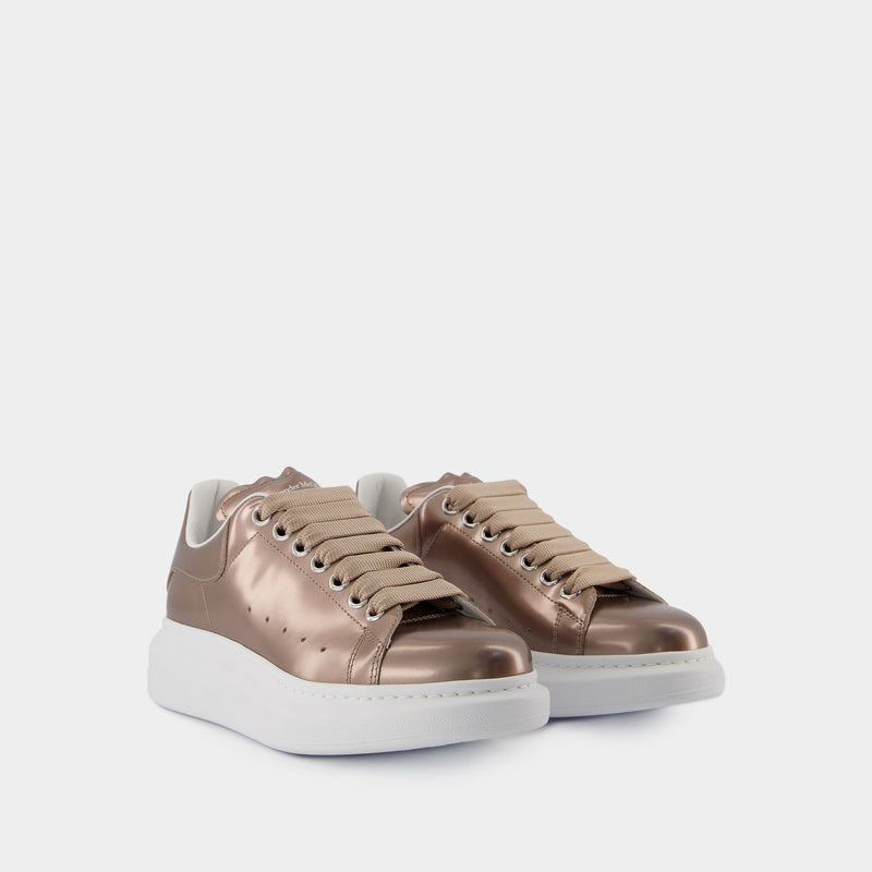 Sneakers Oversized - Alexander McQueen - Cuir - Beige