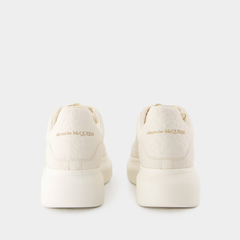 Sneakers Oversized - Alexander McQueen - Cuir - Blanc