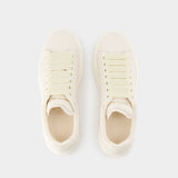 Sneakers Oversized - Alexander McQueen - Cuir - Blanc