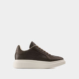 Sneakers Oversized - Alexander McQueen - Cuir - Marron