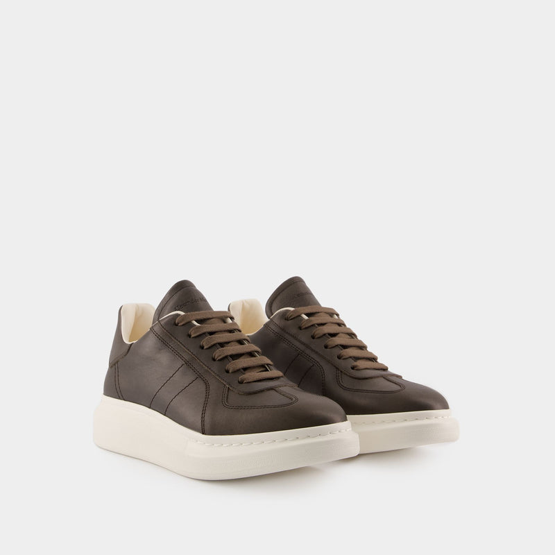 Sneakers Oversized - Alexander McQueen - Cuir - Marron