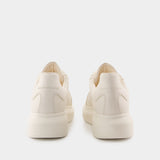 Sneakers Oversized - Alexander McQueen - Cuir - Blanc