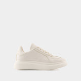 Sneakers Oversized - Alexander McQueen - Cuir - Blanc