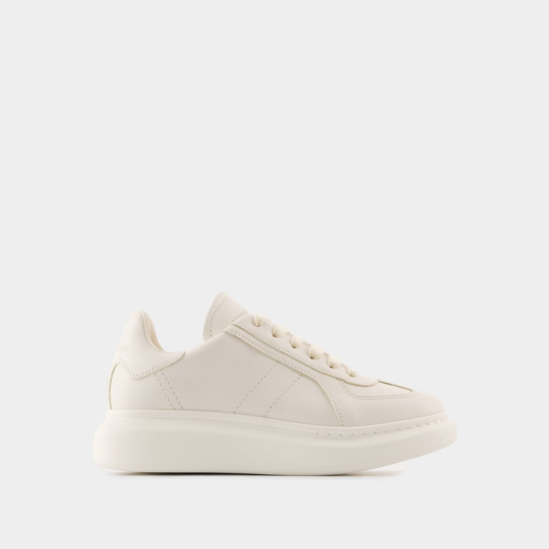 Sneakers Oversized - Alexander McQueen - Cuir - Blanc