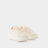 Sneakers Oversized - Alexander McQueen - Cuir - Blanc