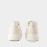 Sneakers Oversized - Alexander McQueen - Cuir - Blanc