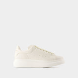 Sneakers Oversized - Alexander McQueen - Cuir - Blanc