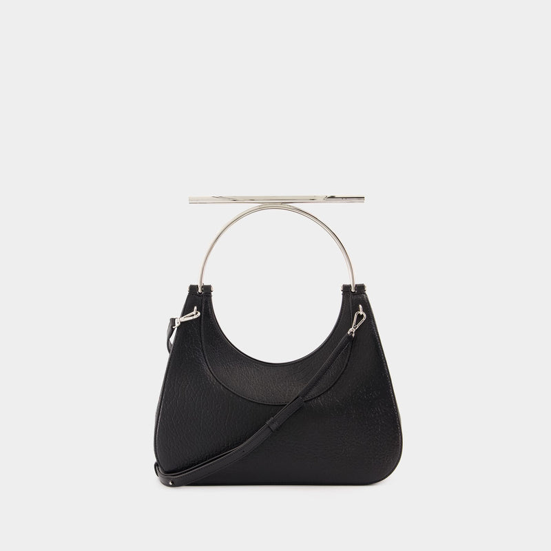 Sac À Main Cross Bar - Alexander McQueen - Cuir - Noir/Argenté