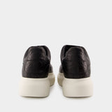 Sneakers Oversized - Alexander McQueen - Cuir - Noir