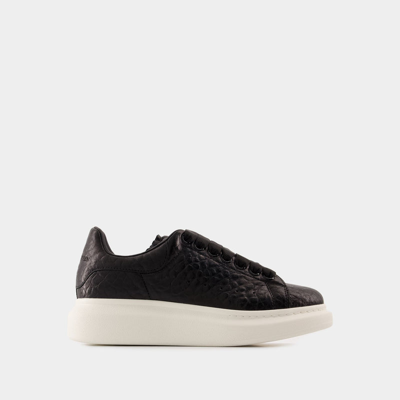 Sneakers Oversized - Alexander McQueen - Cuir - Noir