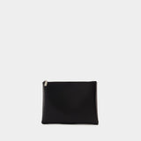 Pochette Cross Bar - Alexander McQueen - Cuir - Noir/Argenté