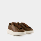 Sneakers Oversized - Alexander McQueen - Cuir - Kaki