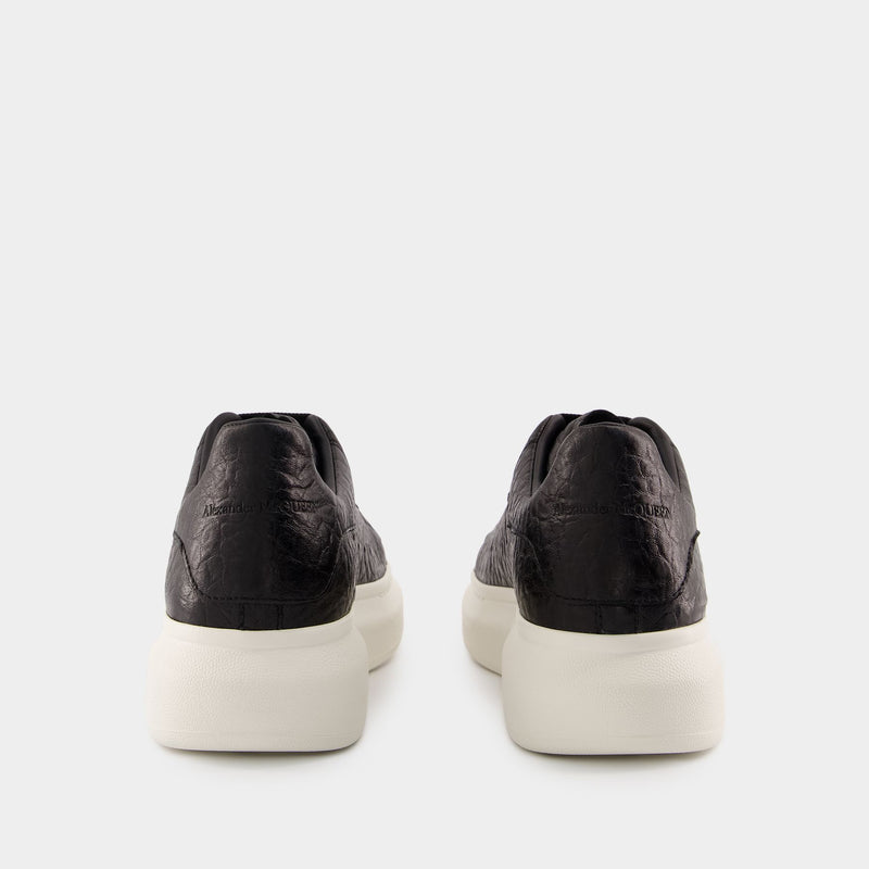 Sneakers Oversized - Alexander McQueen - Cuir - Noir