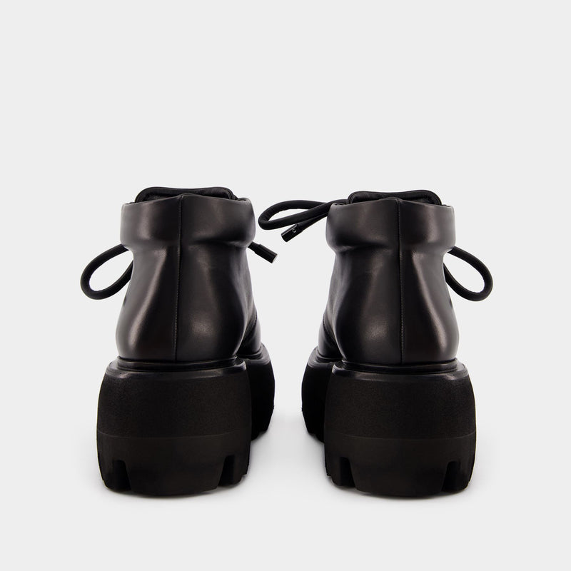 Bottines Rubber Scarf - Alexander McQueen - Synthétique - Noir