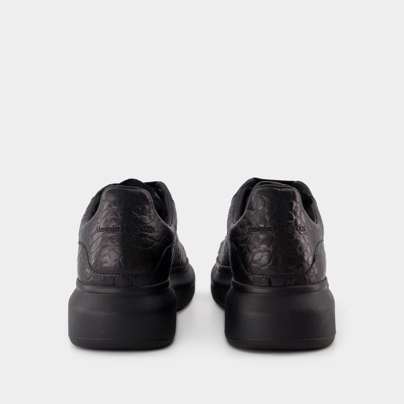 Sneakers Oversized - Alexander McQueen - Cuir - Noir