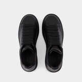 Sneakers Oversized - Alexander McQueen - Cuir - Noir