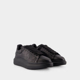 Sneakers Oversized - Alexander McQueen - Cuir - Noir