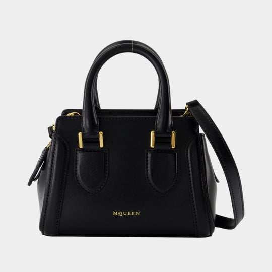 Sac À Main Birdee Mini - Alexander McQueen - Cuir - Noir