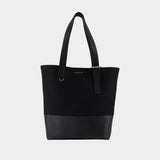 Cabas T Bar Shopper - Alexander McQueen - Toile - Noir