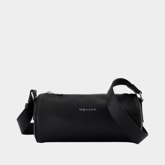 Sac À Bandoulière Roller Small - Alexander McQueen - Toile - Noir
