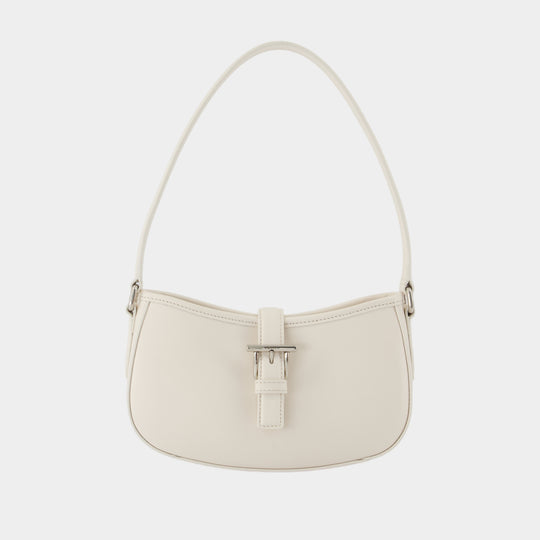 Sac Mini Porté Épaule T Bar - Alexander McQueen - Cuir - Ivoire