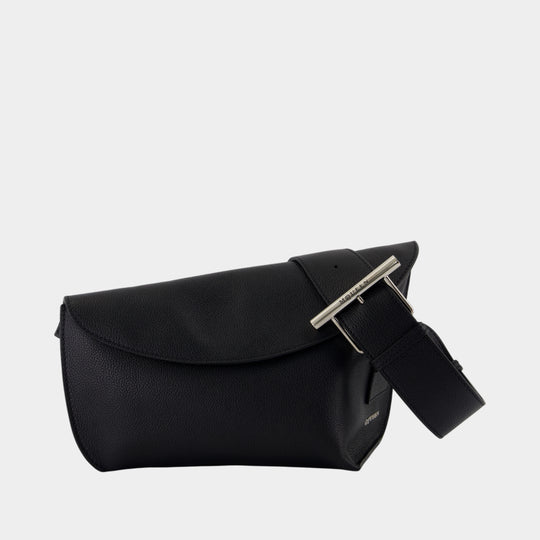 Sac Porté Épaule T Bar Sling Large - Alexander McQueen - Cuir - Noir