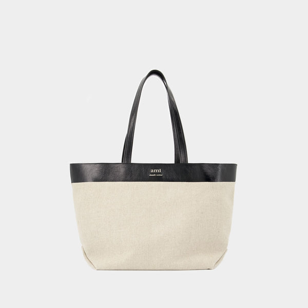 Cabas East West - AMI Paris - Lin - Beige