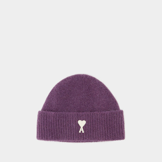 Bonnet Off White Adc - AMI Paris - Laine - Violet