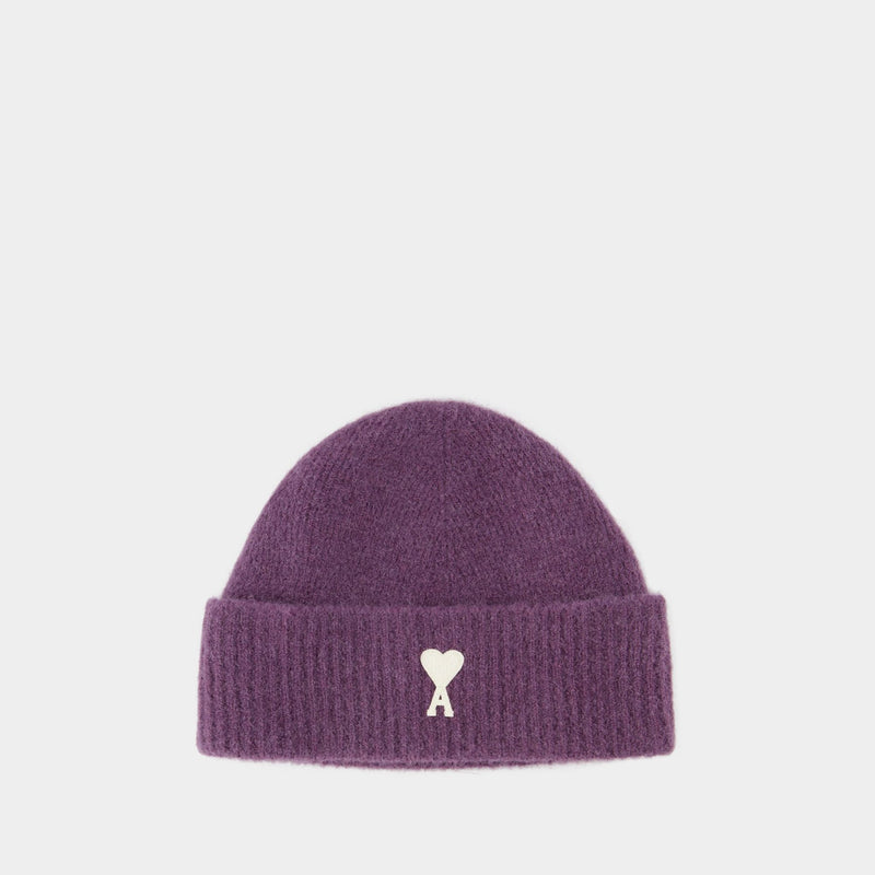 Bonnet Off White Adc - AMI Paris - Laine - Violet