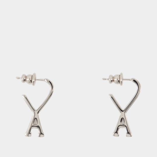 Boucles D'oreilles Adc - AMI Paris - Métal - Argenté